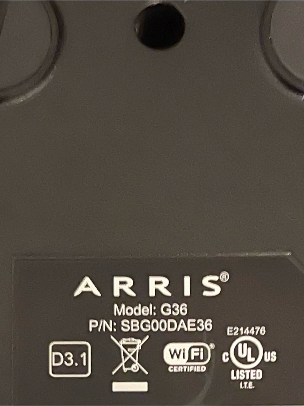 Modem Router Combo ARRIS G36 - Picture 5 of 5